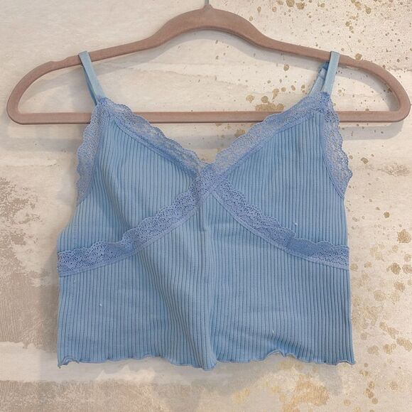 Lacy Spaghetti Strap Tank (NWOT) - Picture 1 of 3